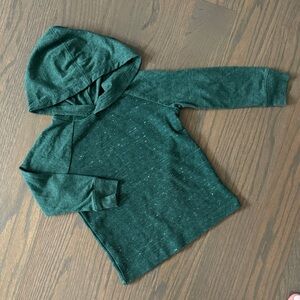 Jumping Beans Green Textured Long Sleeve Hoodie | 18M